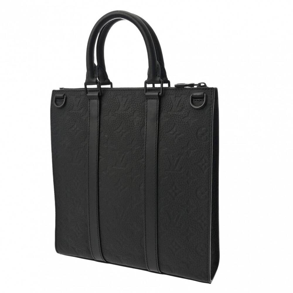 Louis Vuitton Taurillon Placross Monogram Sac leather black handbag